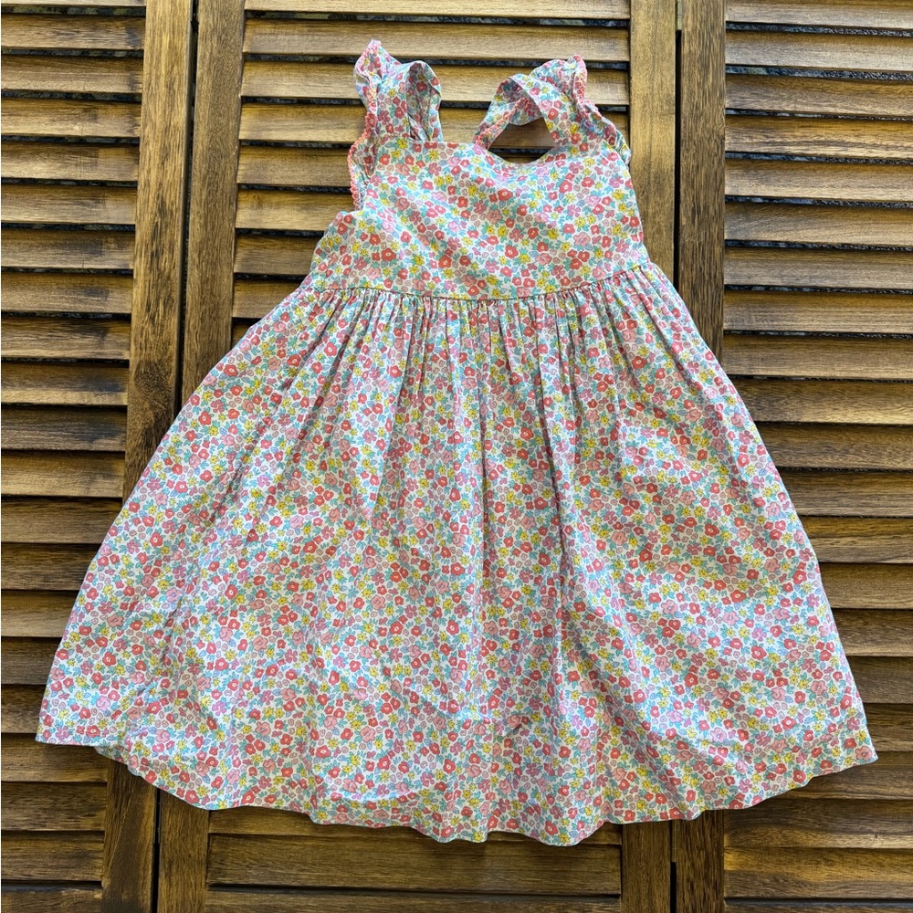 OshKosh B'gosh Floral Kids Dress - Multicolor Girls Summer Size 5T Cross Back